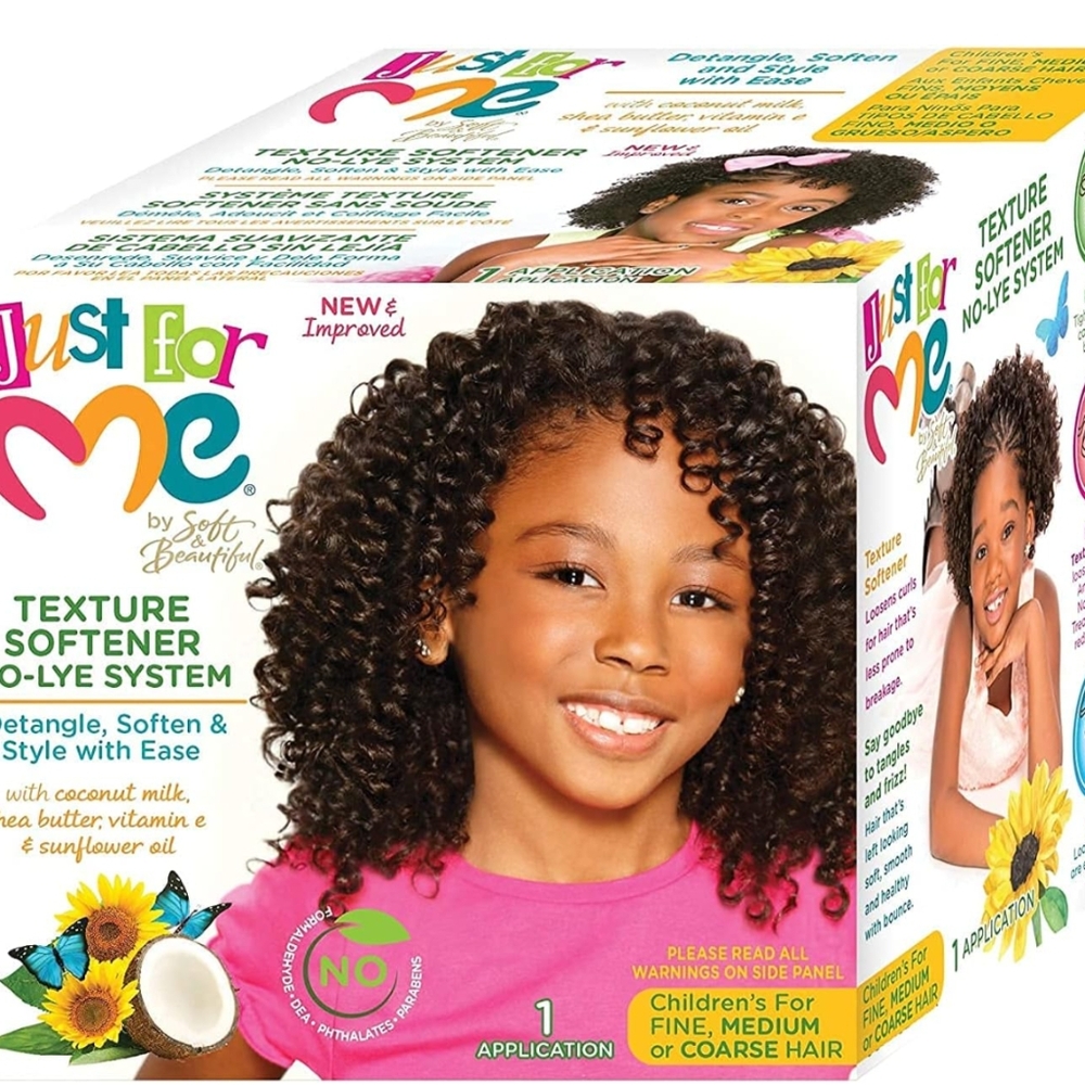 JUST FOR ME TEXTURE SOFTENER NO-LYE SYSTEM